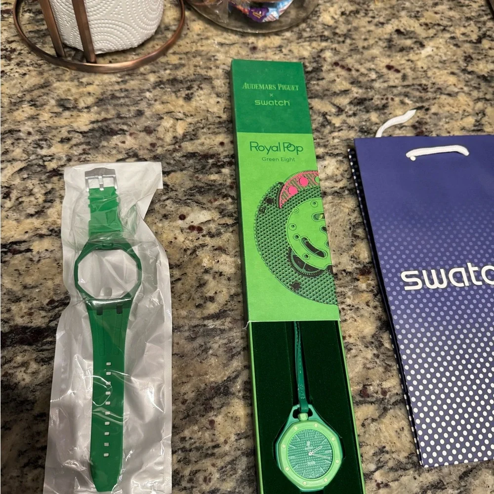 AP x Swatch Royal Pop Green Pocket Watch